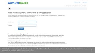 
                            5. Mein AdmiralDirekt.de - Ihr Online-Servicebereich!