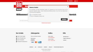 
                            6. Mein BILDmobil - Login - BILDmobil - SIM-Karten für …