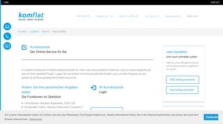 
                            1. mein komflat | komflat: Internet und Telefon über Ihren ...