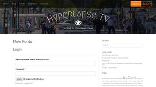 
                            8. Mein Konto | Hyperlapse TV