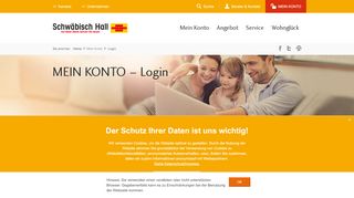 
                            9. MEIN KONTO – Login - schwaebisch-hall.de