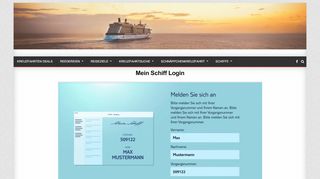 
                            3. Mein Schiff Login / TUI Cruises Login | Meine Reise …