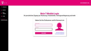 
                            3. Mein T-Mobile - T-Mobile - passwort.magenta.at