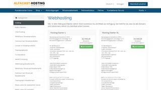 
                            7. Mein Warenkorb - Alfacast-Hosting.de