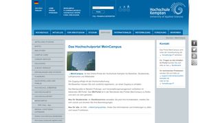 
                            1. MeinCampus - Hochschule Kempten