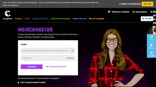 
                            6. meincongstar - Online Kundencenter | congstar