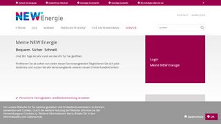 
                            2. Meine NEW Energie - Die Vorteile Ihres Online-KundenCenter