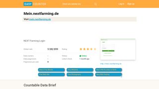 
                            3. Mein.nextfarming.de: NEXT Farming Login - easycounter.com
