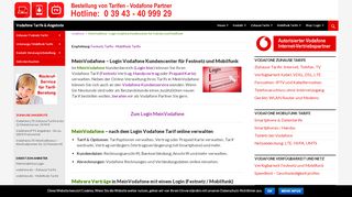 
                            10. MeinVodafone - Login Vodafone Kundencenter für Festnetz ...