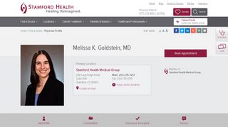 
                            6. Melissa Goldstein - Stamford Health