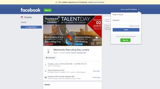 
                            2. Melomerito Recruiting Day Londra - Facebook