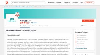 
                            4. Meltwater Reviews 2019: Details, Pricing, & Features | G2