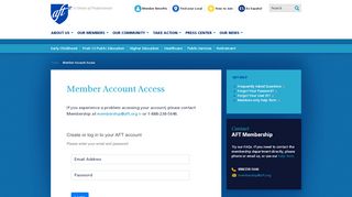 
                            1. Member account access | American Federation of Teachers