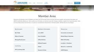 
                            2. Member Area - LIRealtor.com