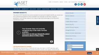 
                            3. Member Benefits - ASET - The Neurodiagnostic Society