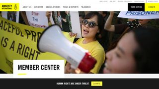 
                            4. Member Center – Amnesty International USA