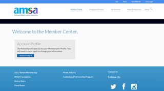 
                            3. Member Dashboard - AMSA - American Medical Student Association