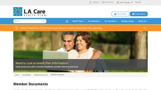 
                            5. Member Documents | L.A. Care Health Plan