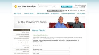 
                            9. Member Eligibility - Inter Valley Health Plan