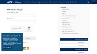 
                            8. Member Login - ACT Club - For Educators