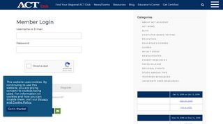 
                            3. Member Login - ACT Club