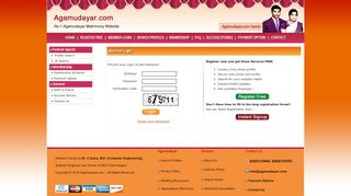 
                            4. Member Login Agamudayar Matrimony - Agamudayar.com