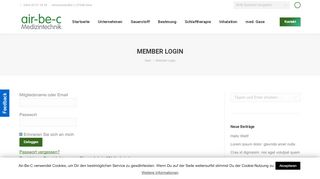 
                            3. Member Login - air-be-c Medizintechnik