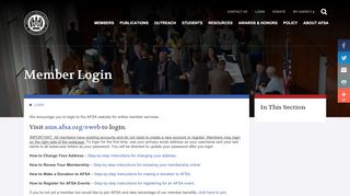 
                            2. Member Login - American Foreign Service Association