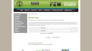 
                            9. Member Login - FEW.org