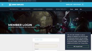 
                            9. Member Login | Gamer Templates