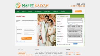 
                            10. Member Login - Happy Kalyan Matrimony