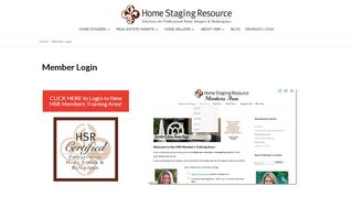 
                            8. Member Login - HSR Home Staging Certification …