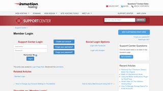
                            2. Member Login | InMotion Hosting Support Center
