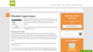 
                            7. Member Login Issues - SFI Affiliate