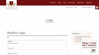 
                            4. Member Login - JOLO Vineyards - JOLO Winery & Vineyards