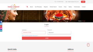 
                            2. Member Login - mangalparichay.com