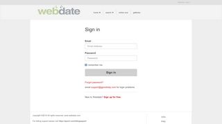 
                            2. Member Login - Meet Men & Women in Your Area ... - Webdate