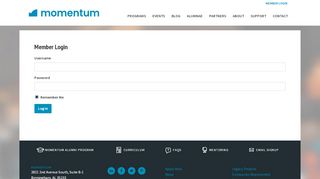 
                            8. Member Login - Momentum