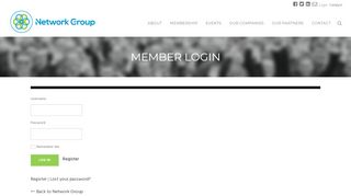 
                            2. Member Login - Network Group