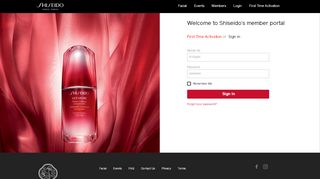 
                            2. Member Login :: Shiseido