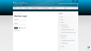 
                            8. Member Login – Silverlakes at Gateway