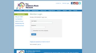 
                            7. Member Login • The Children's Music Network