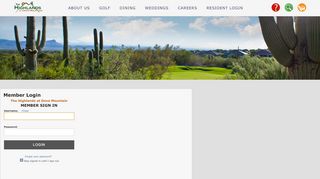 
                            9. Member Login | The Highlands at Dove Mountain
