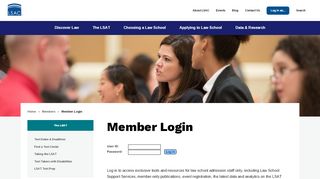 
                            1. Member Login | The Law School Admission Council