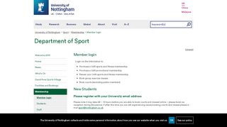 
                            7. Member login - The University of Nottingham