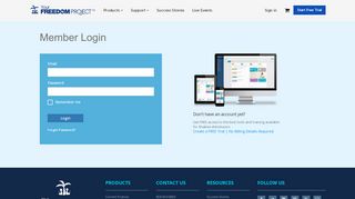 
                            3. Member Login - Your Freedom Project