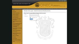 
                            6. Member Only Login: District &amp ... - Alpha Phi Alpha ONECA