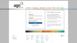 
                            2. Member Portal - AGN International