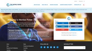 
                            4. Member Portal - Sign in to World Bank Group Member Center