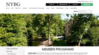 
                            6. Member Programs » New York Botanical Garden